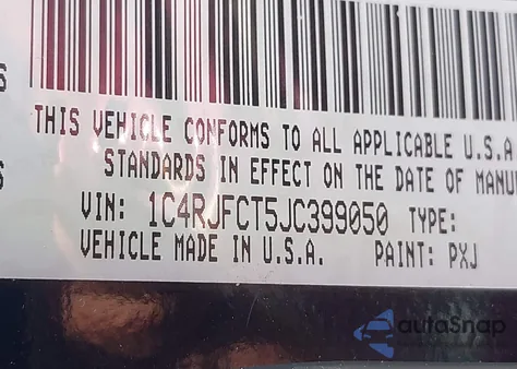 2018 Jeep Grand Cherokee High Altitude 4X4 from USA, damaged, VIN 1C4RJFCT5JC399050